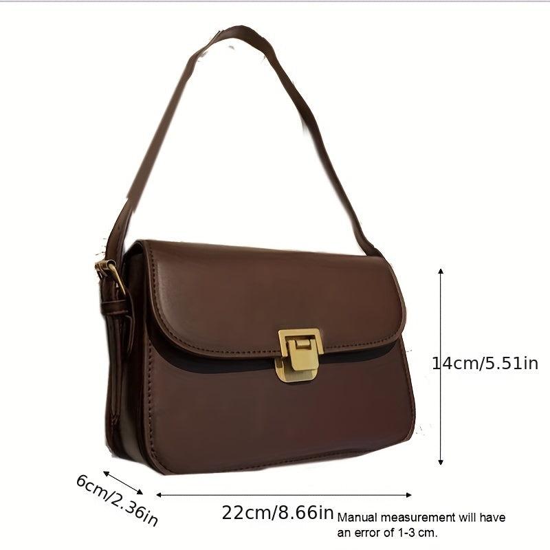 Vintage Crossbody Bag Simple Square Purse Shoulder Bag