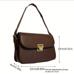 Vintage Crossbody Bag Simple Square Purse Shoulder Bag