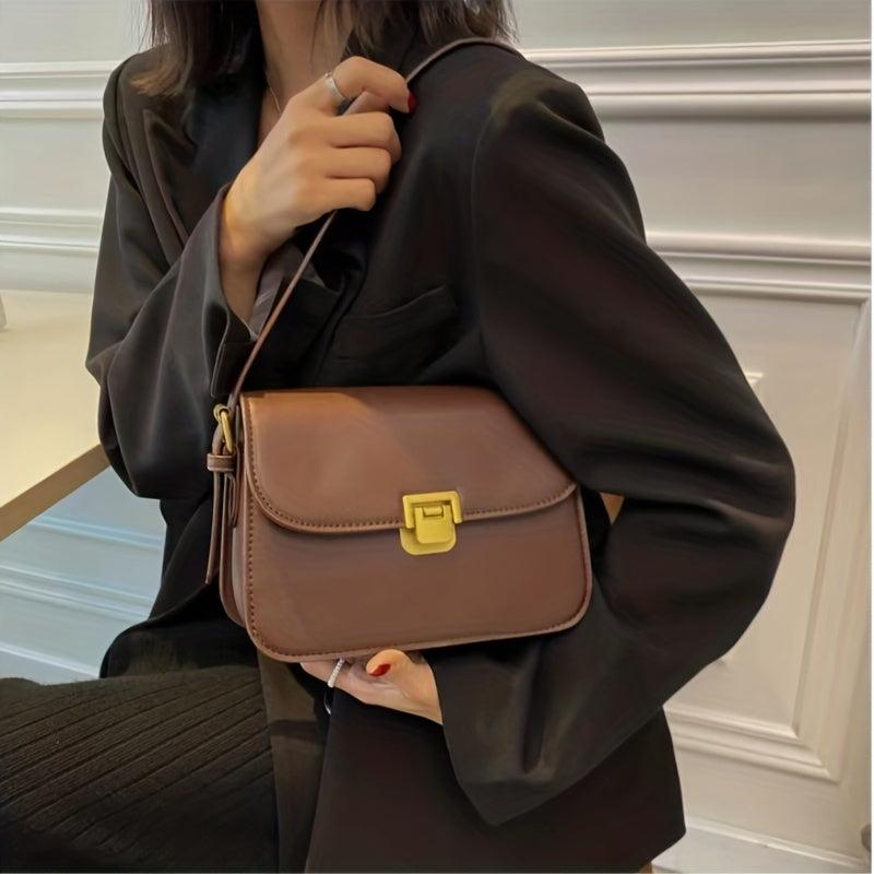 Vintage Crossbody Bag Simple Square Purse Shoulder Bag
