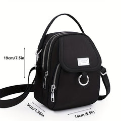 Small Crossbody Bag Casual Handbag Zipper Purse for Phone Key Coin