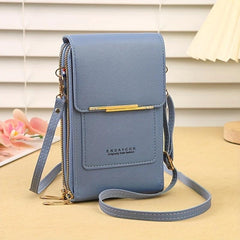 Women's Zipper Shoulder Bag Touch Screen Phone Bag
