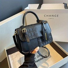 Colorblock Crossbody Bag PU Shoulder Bag Women's Stylish Casual Handbag
