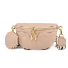 Argyle Embroidery Fanny Pack Crossbody Bag Women's Waist Purse