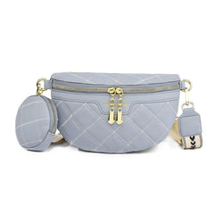 Argyle Embroidery Fanny Pack Crossbody Bag Women's Waist Purse