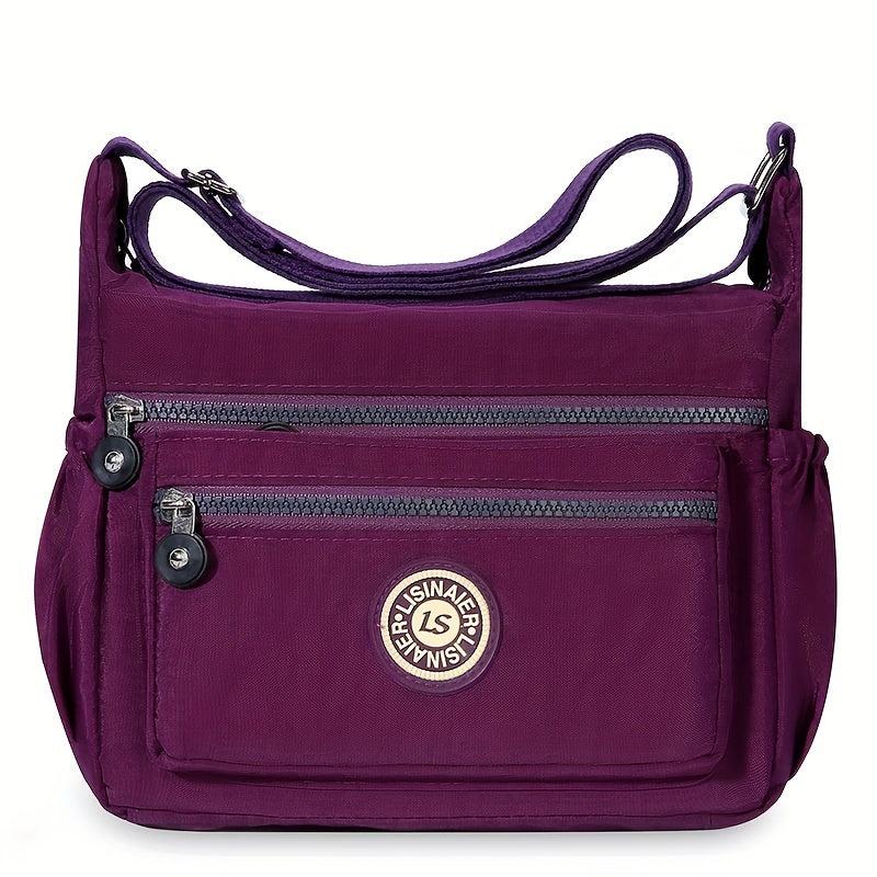 Minimalist Zipper Hobo Shoulder Bag All Match Crossbody Bag