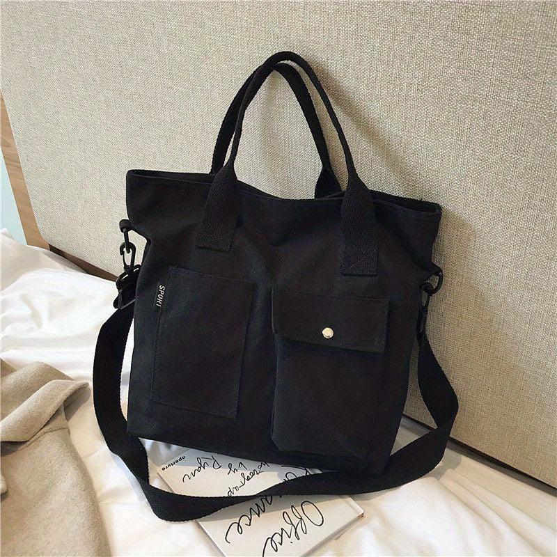 Canvas Tote Bag Women Crossbody Large Handbag School