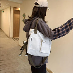 Canvas Tote Bag Women Crossbody Large Handbag School