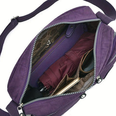 Nylon Crossbody Bag for Women - Travel & Shopping Purse