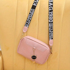 Braided Square Crossbody Bag Solid Color Women's Purse