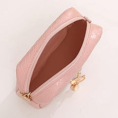 Braided Square Crossbody Bag Solid Color Women's Purse