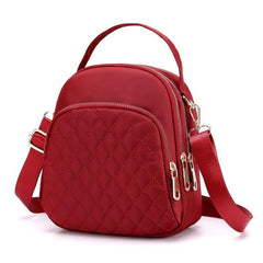 Stylish Women's Backpack with Zippers