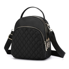 Stylish Women's Backpack with Zippers