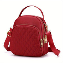 Stylish Women's Backpack with Zippers