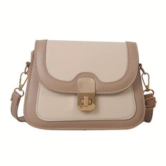 Turn Lock Shoulder Bag All Match Flap Purse