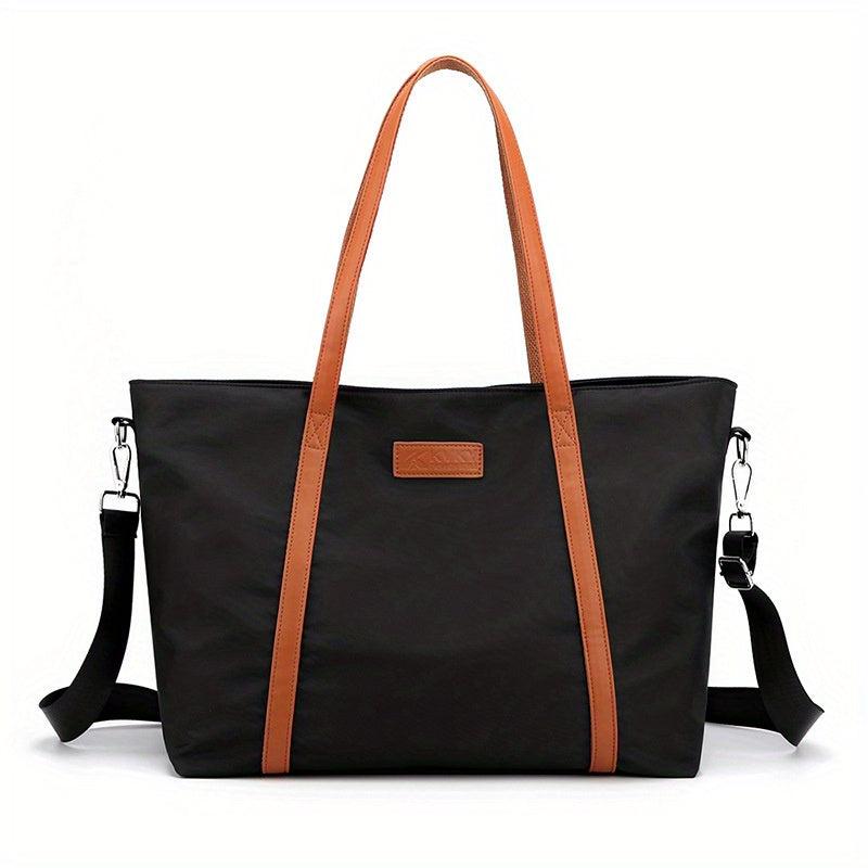 Large Capacity Nylon Tote Bag Lightweight Travel Crossbody Bag