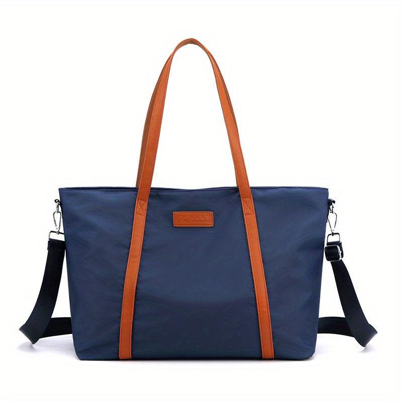 Large Capacity Nylon Tote Bag Lightweight Travel Crossbody Bag