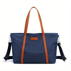 Large Capacity Nylon Tote Bag Lightweight Travel Crossbody Bag