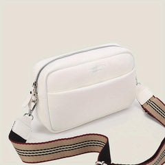 Small Leather Crossbody Bag Square Purse Casual Shoulder Bag