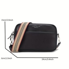 Small Leather Crossbody Bag Square Purse Casual Shoulder Bag