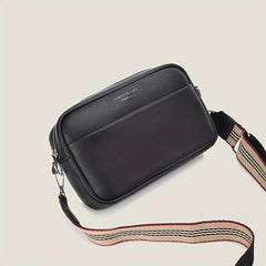 Small Leather Crossbody Bag Square Purse Casual Shoulder Bag
