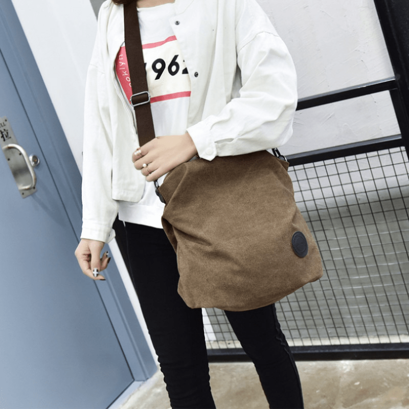 Large Capacity Canvas Tote Bag Lightweight Shoulder Bag
