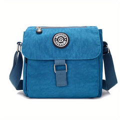 Nylon Flap Crossbody Bag Lightweight Messenger Shoulder Bag