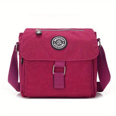 Nylon Flap Crossbody Bag Lightweight Messenger Shoulder Bag