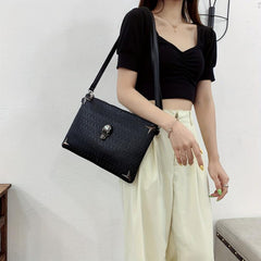 Punk Skull Crossbody Bag Gothic Shoulder Halloween Bag