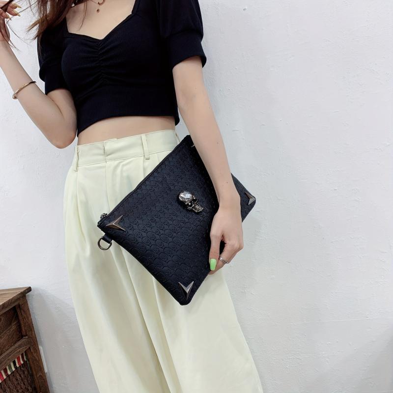Punk Skull Crossbody Bag Gothic Shoulder Halloween Bag