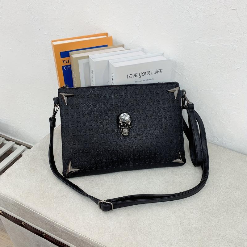 Punk Skull Crossbody Bag Gothic Shoulder Halloween Bag