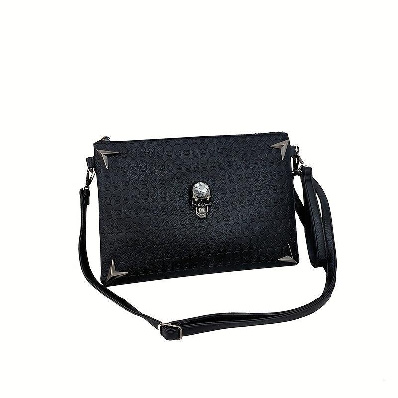 Punk Skull Crossbody Bag Gothic Shoulder Halloween Bag