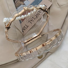 Mini Transparent Seashell Acrylic Crossbody Bag Women's Evening Clutch