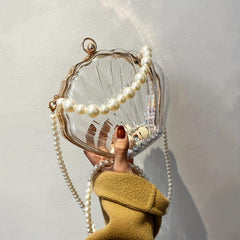 Mini Transparent Seashell Acrylic Crossbody Bag Women's Evening Clutch