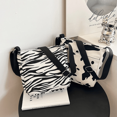 Animal Printed Canvas Tote Bag Lightweight Shoulder Bag