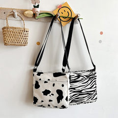 Animal Printed Canvas Tote Bag Lightweight Shoulder Bag