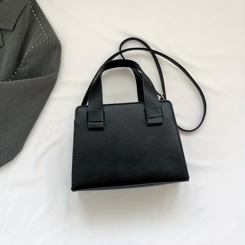 Minimalist Crossbody Tote Bag Retro Shoulder Bag Women's Casual Stylish Handbag