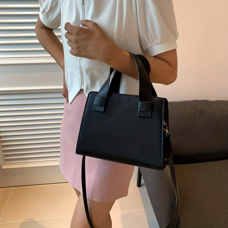 Minimalist Crossbody Tote Bag Retro Shoulder Bag Women's Casual Stylish Handbag
