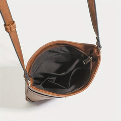 Vintage Square Crossbody Bag Solid Shoulder Bag Small Zipper Purse