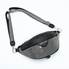Rhinestone Fanny Pack Crossbody Bag Chest Bag Purse