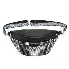 Rhinestone Fanny Pack Crossbody Bag Chest Bag Purse
