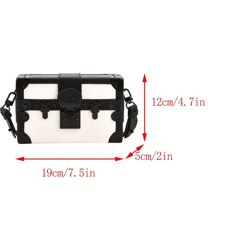 Vintage Square Shoulder Bag Niche Box Crossbody Bag