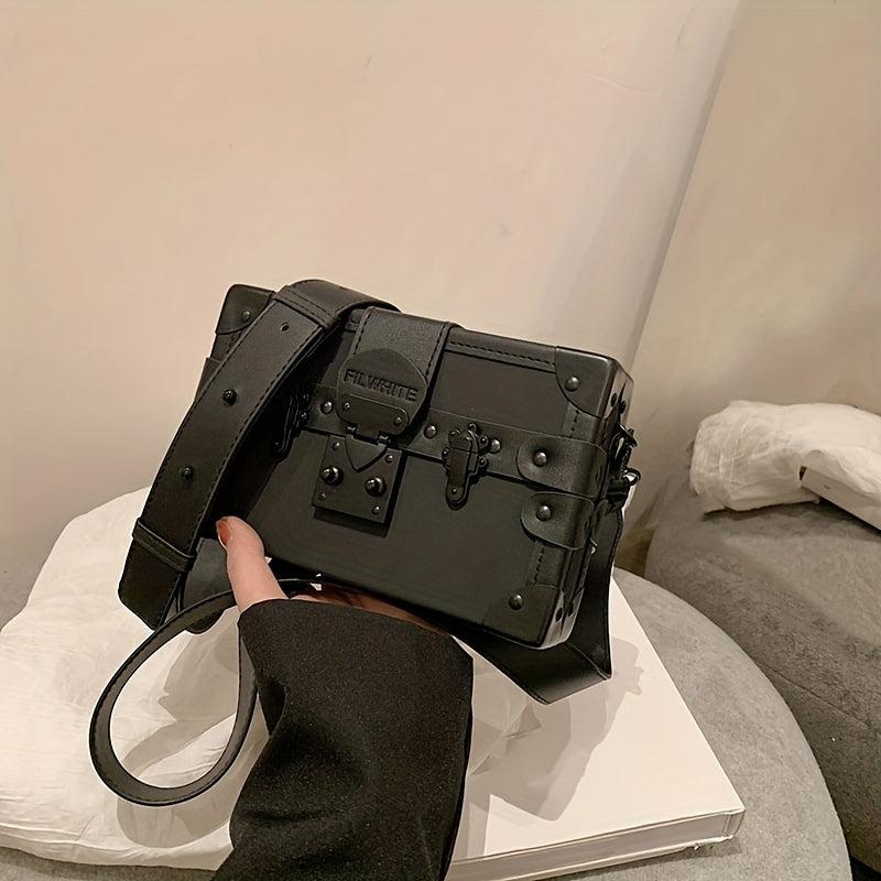 Vintage Square Shoulder Bag Niche Box Crossbody Bag