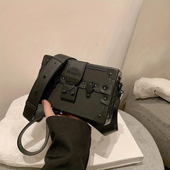 Vintage Square Shoulder Bag Niche Box Crossbody Bag