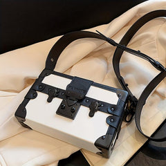 Vintage Square Shoulder Bag Niche Box Crossbody Bag