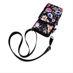 Neon Floral Print Crossbody Bag