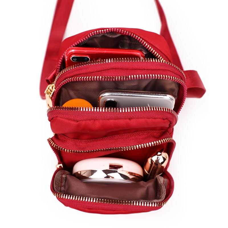Nylon Crossbody Bag Small Phone Bag Square Bag