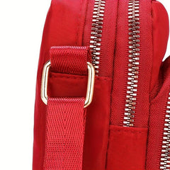 Nylon Crossbody Bag Small Phone Bag Square Bag