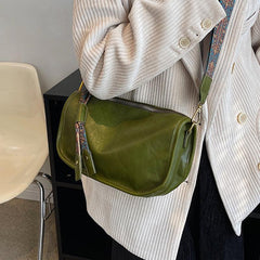 Stylish Faux Leather Crossbody Bag Women's Zipper Shoulder Bag