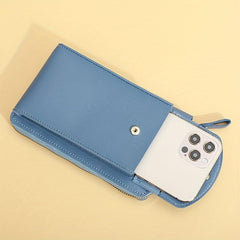 Solid Shoulder Bag Zipper Crossbody Purse Women's