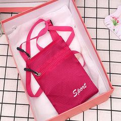 Minimalist Travel Passport Bag Waterproof Zipper Crossbody Bag